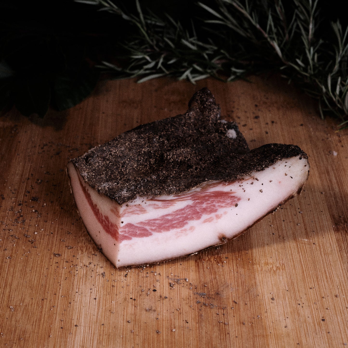 Guanciale di maiale nero brado