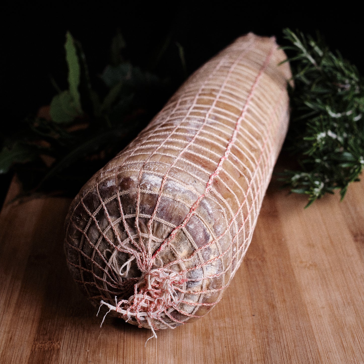Pancetta arrotolata di suino nero brado