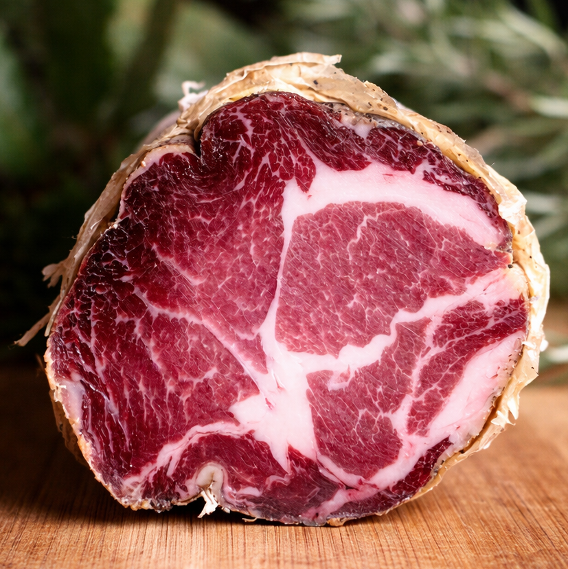 Capocollo stagionato 5 mesi di maiale nero brado