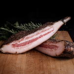 Guanciale di maiale nero brado