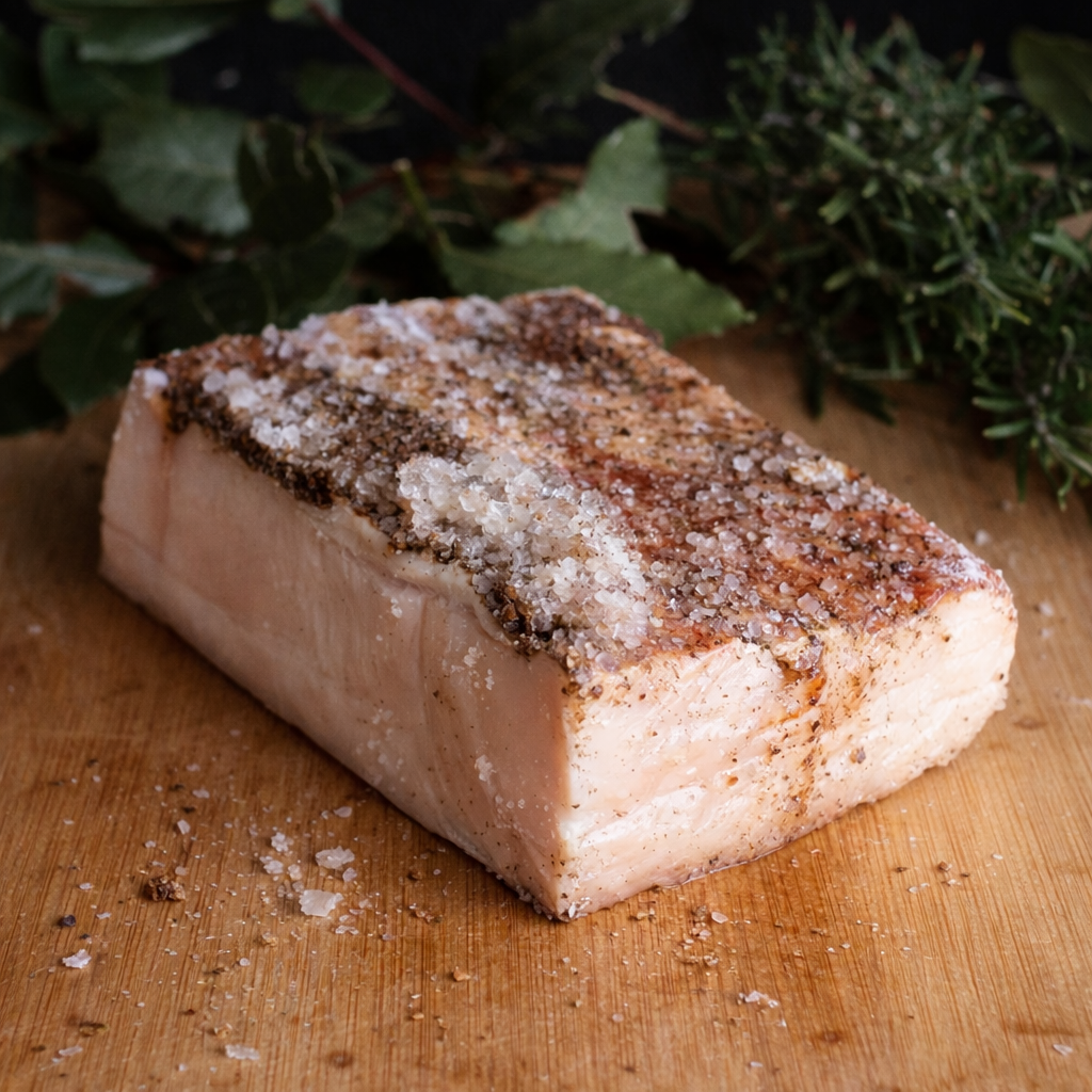 Lardo di suino nero stagionato