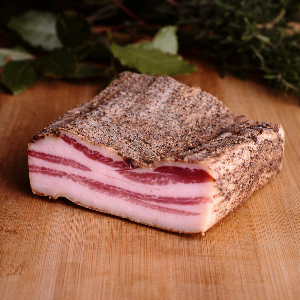 Pancetta arrotolata di suino nero brado