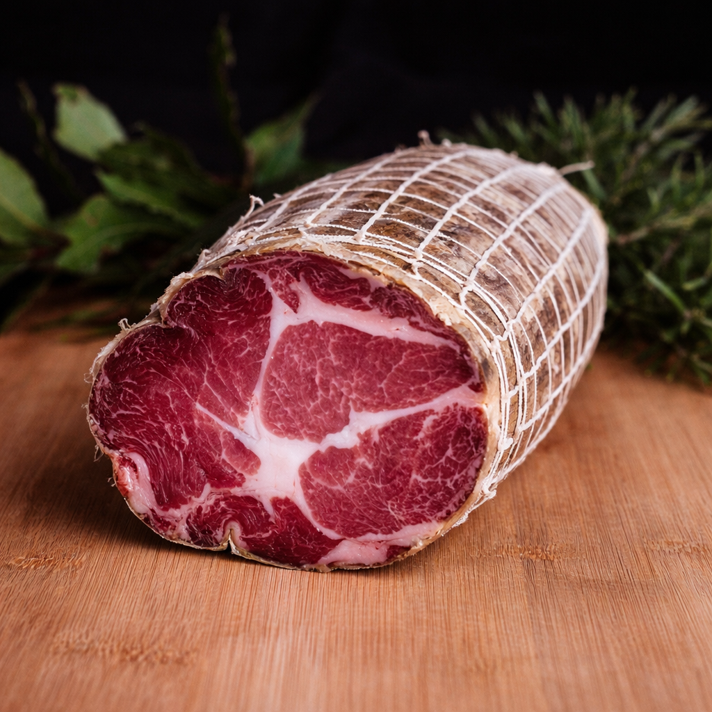 Capocollo stagionato 5 mesi di maiale nero brado