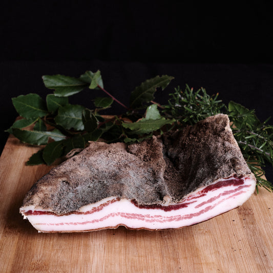 Pancetta tesa Affumicata di suino nero brado